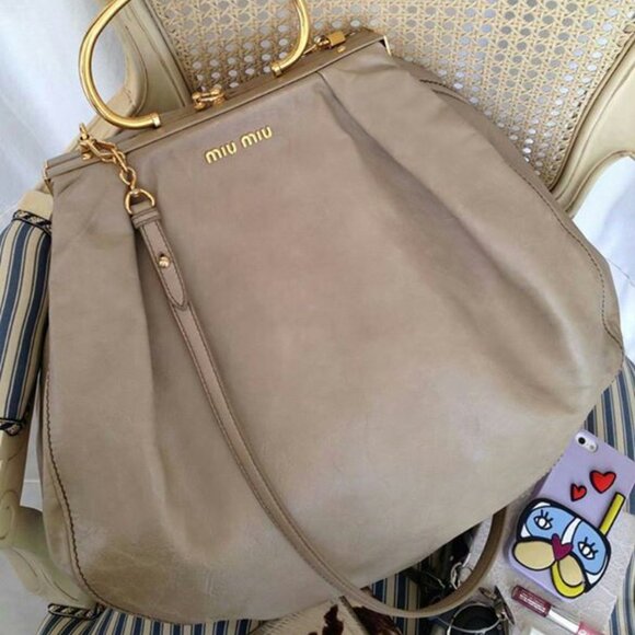 Miu Miu Leather Crossbody Bag - Picture 2 of 7